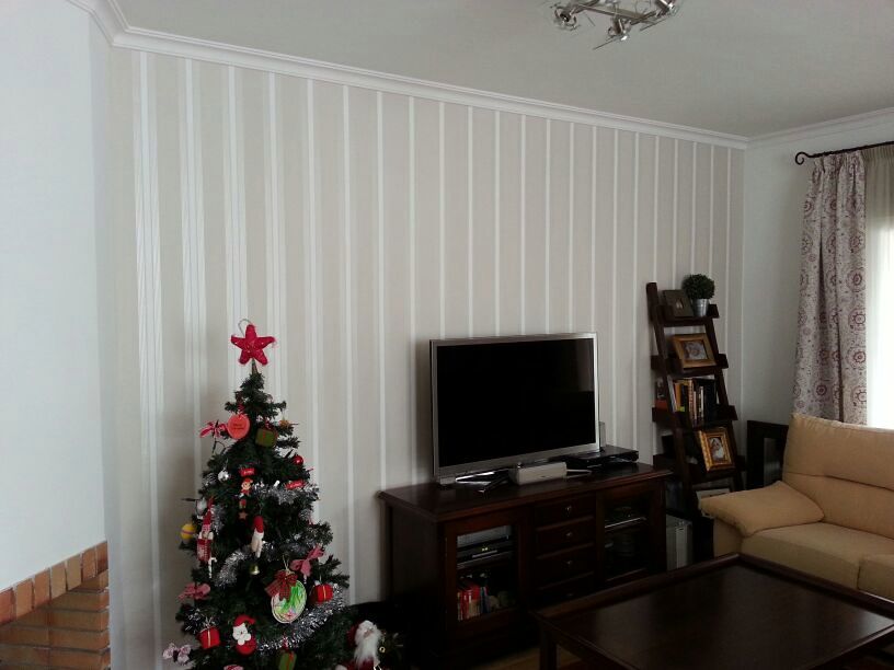 PAPEL RAYA VERTCAL EN SALON