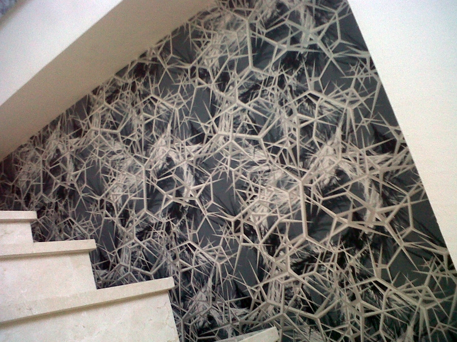 papel tres tintas en escalera de duplex