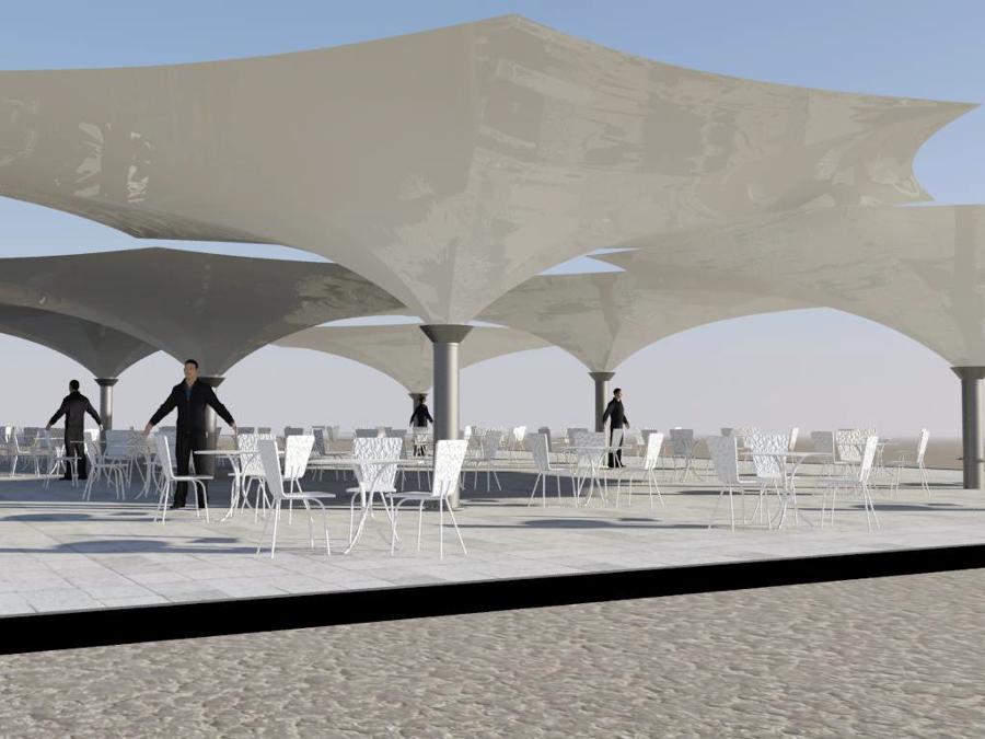 Paraguas de pvc invertidos