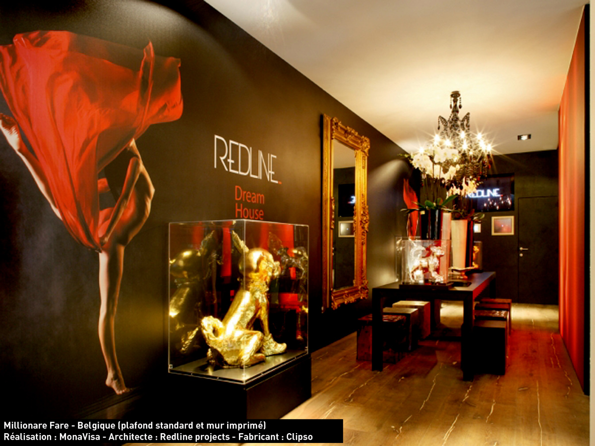 Pared continua de un local comercial