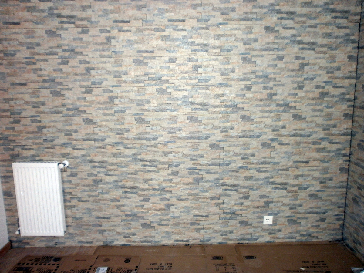 PARED DE SALON IMITACION PIEDRA