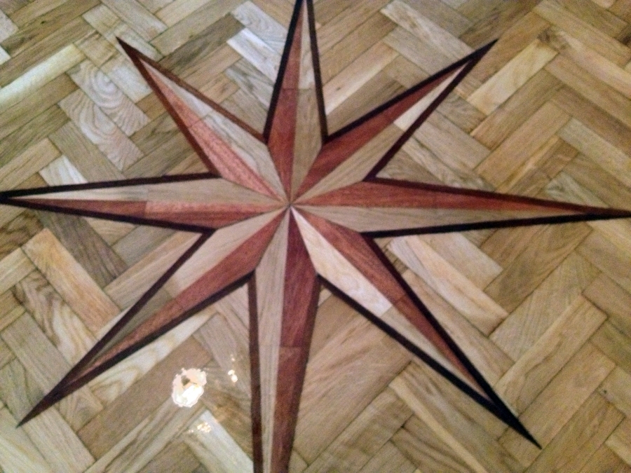 Parquet con dibujo 