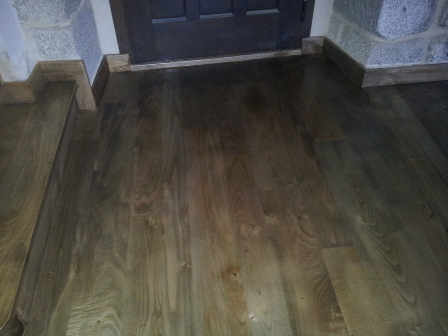 parquet de castaño rustico