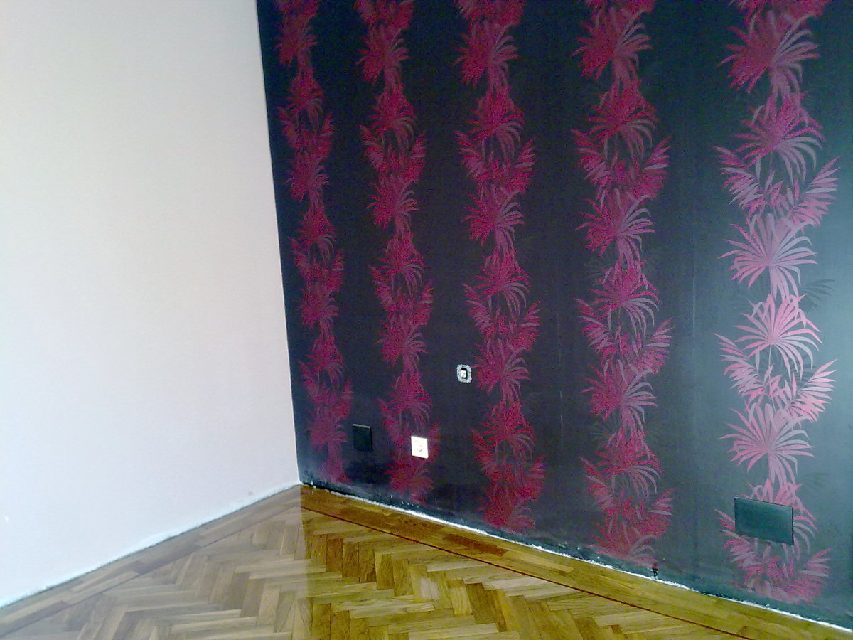parquet, pintura  y papel