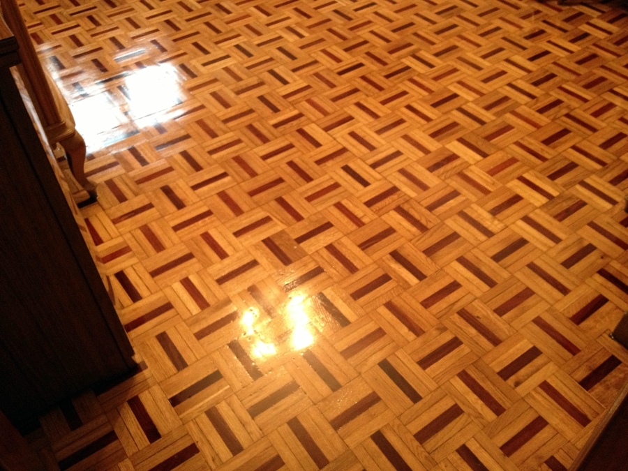 Parquet trazeado juego damas 