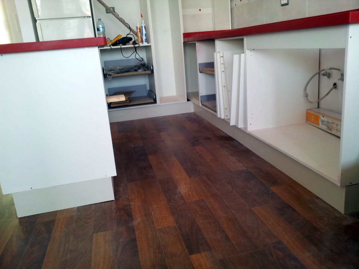 parquet y cocina