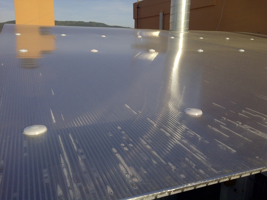 Patio de interior de luces