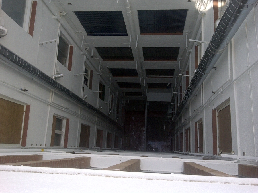 Patio de interior de luces