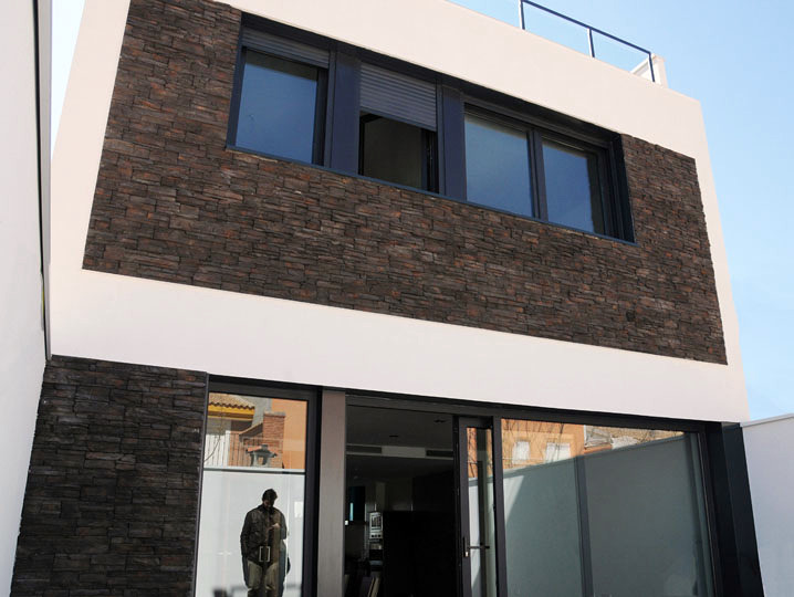 Patio de vivienda unifamiliar en Albacete