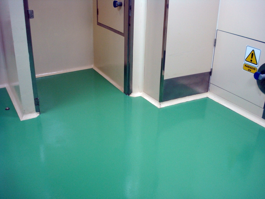 Pavimento epoxi con certificado alimentario