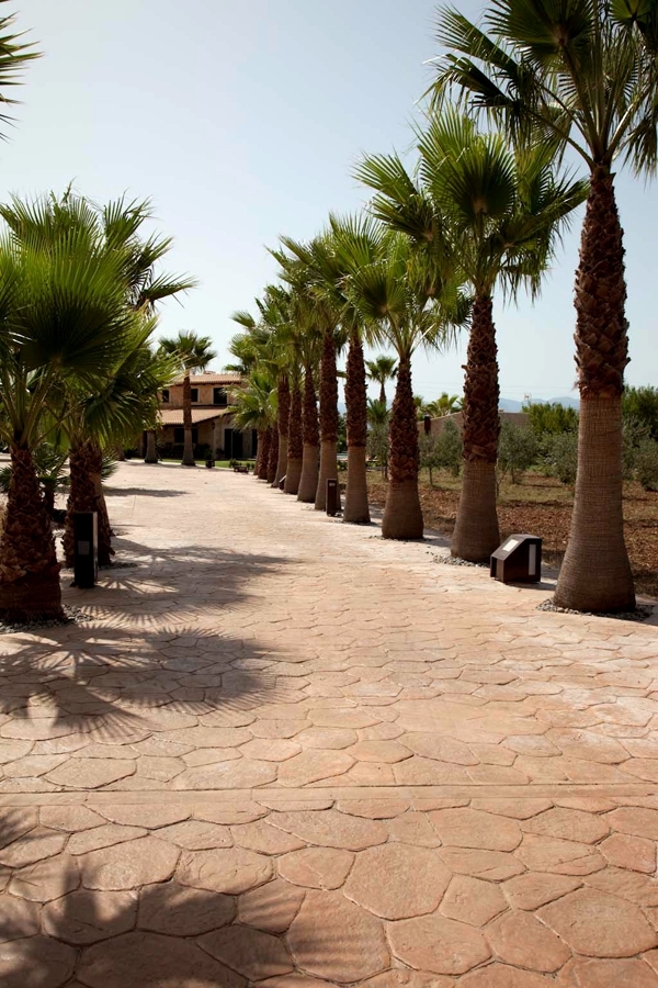 Pavimento Impreso - molde piedra mallorquina