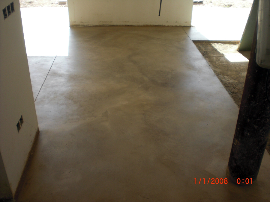 Pavimento pulido interior color crema