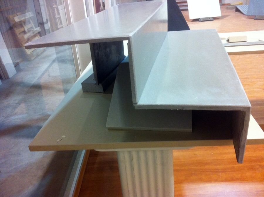 peldaño de solid surface