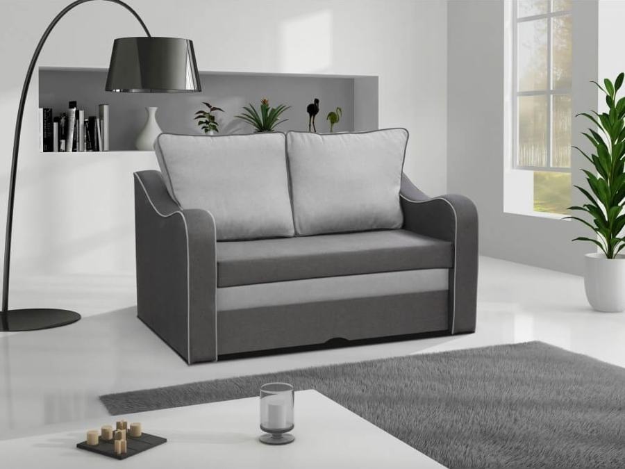 Pequeño sofá cama – Trieste. Gris