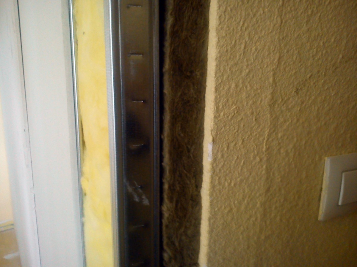 Perfil de una pared aislada acusticamente