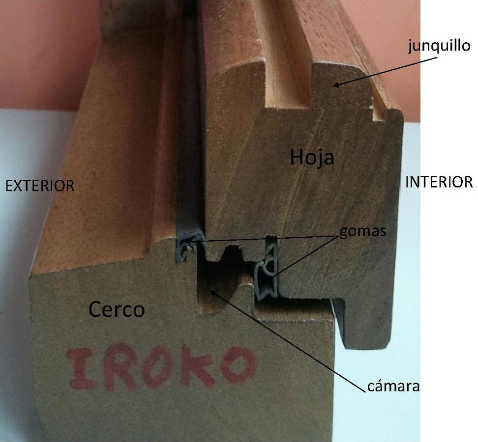 Perfil ventana Iroko