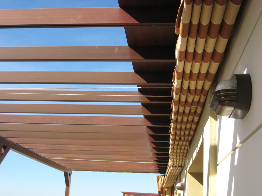Pergola con toldo