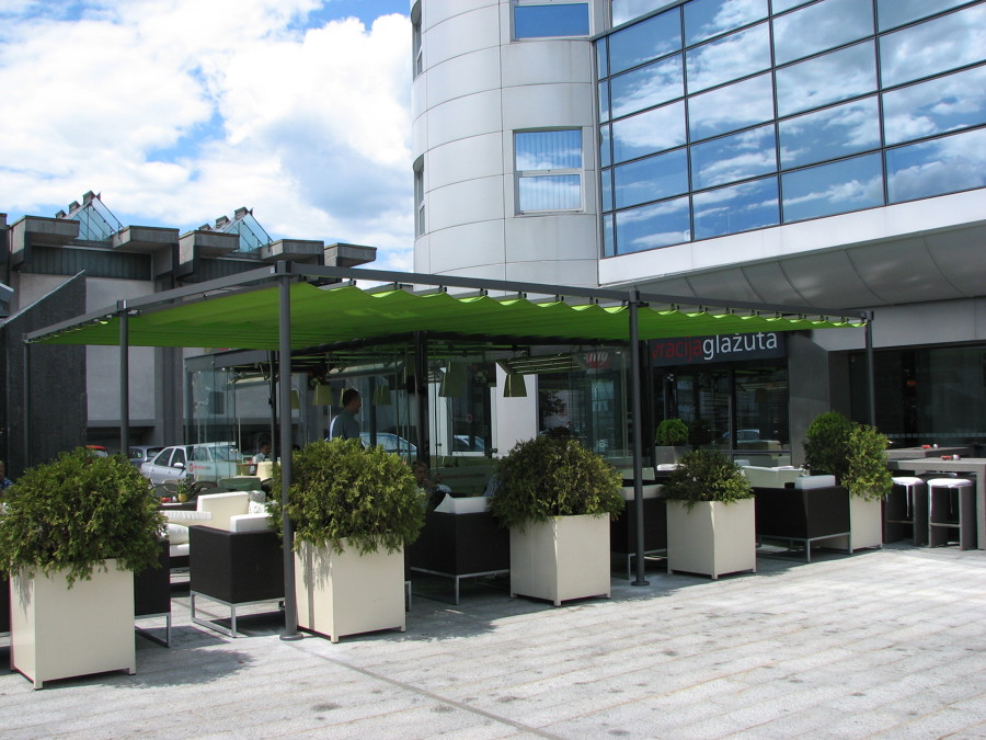 Pergola en restaurante