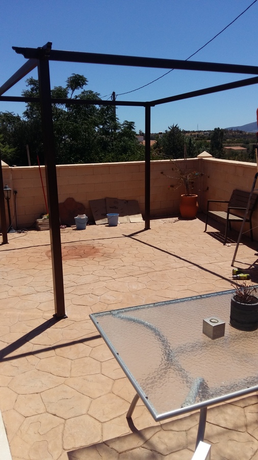 Pergolado con palilleria