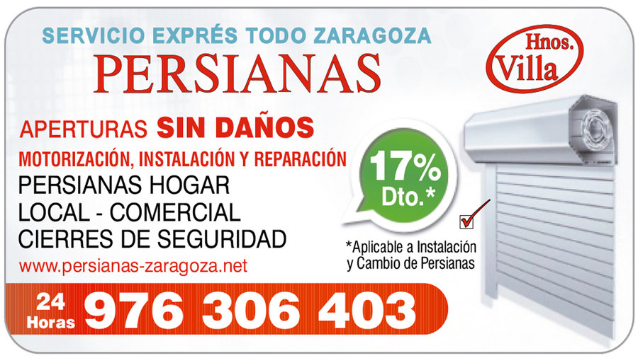 Persianas Zaragoza Hermanos Villa