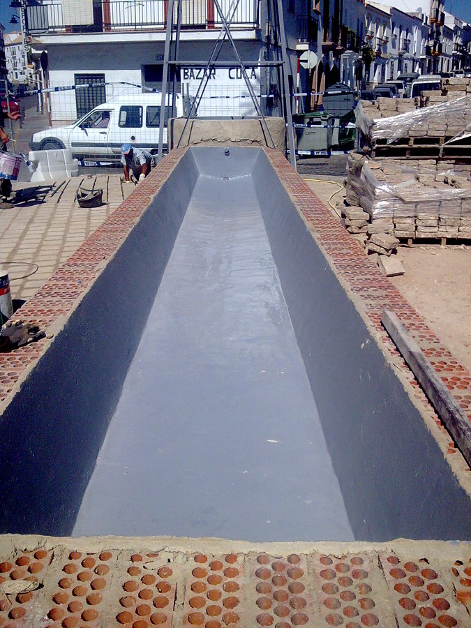 pilar de agua en cartaya