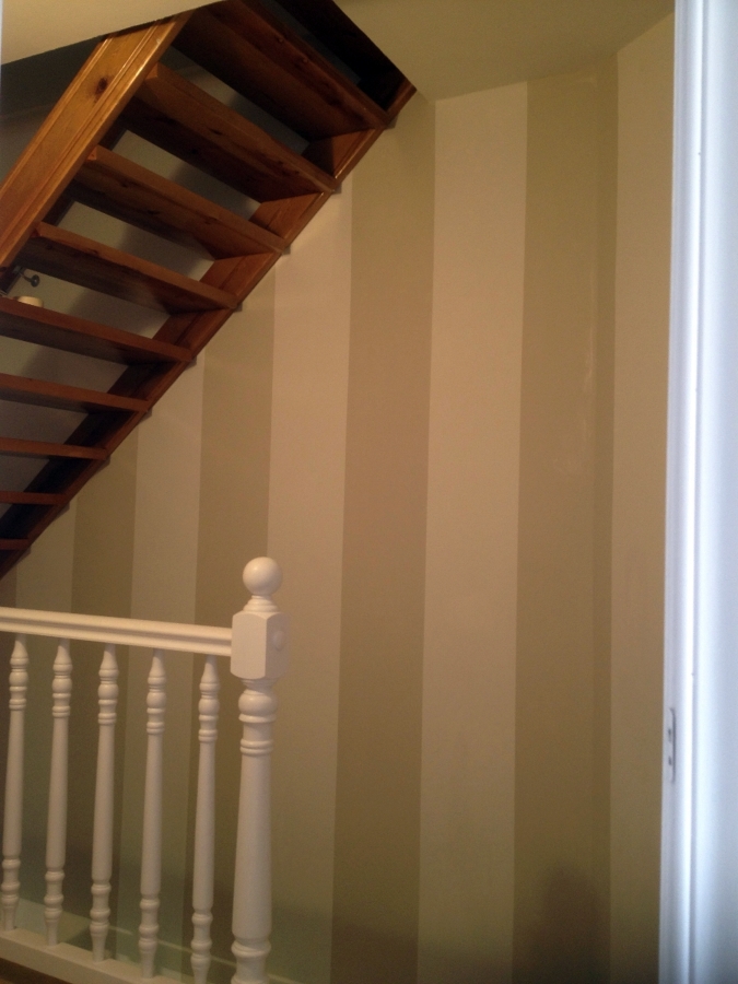 pintado a rallas verticales 