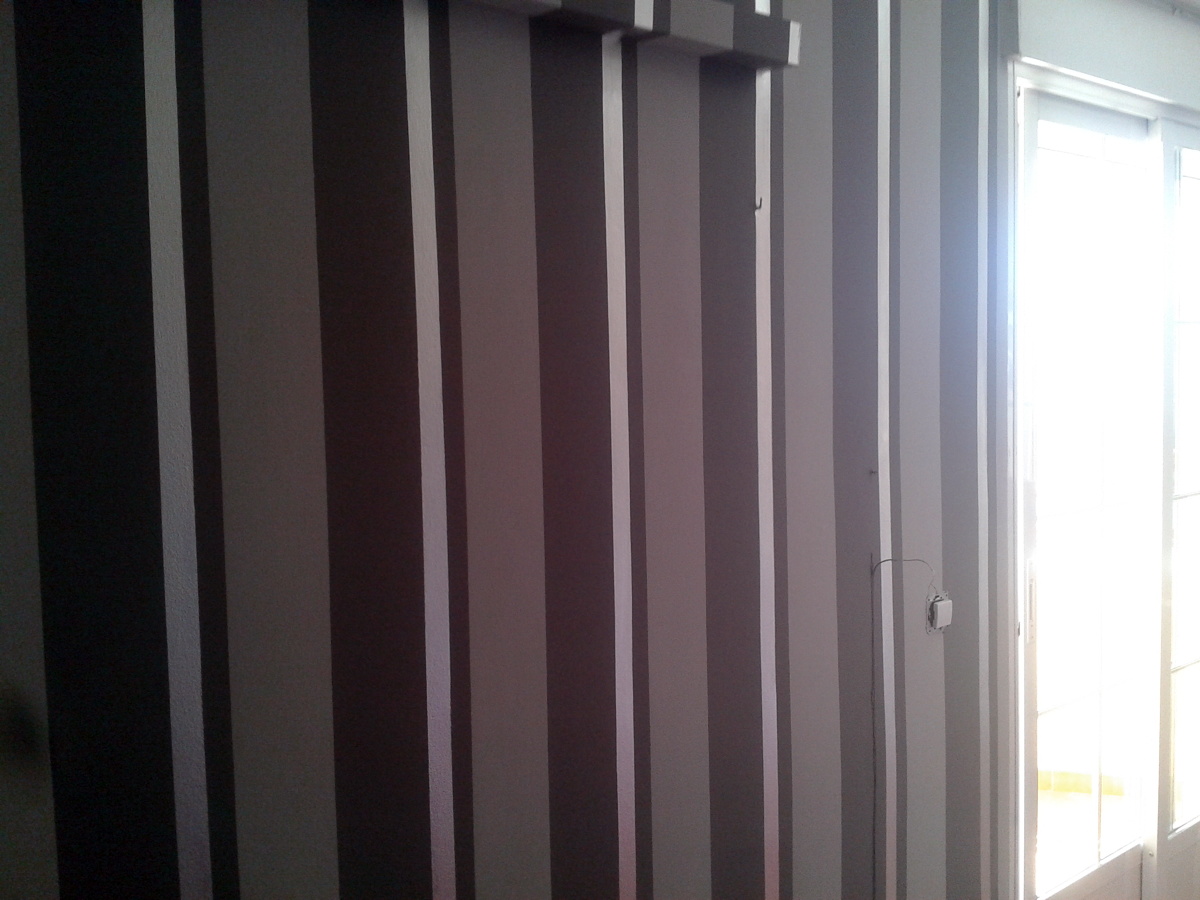 Pintado de pared imitacion papel