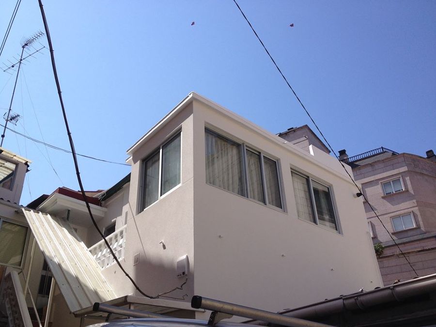 pintado de fachada. despues