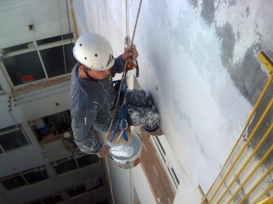 Pintado sin andamios