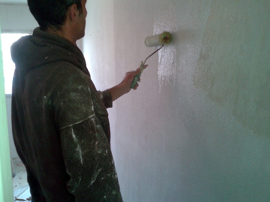 Pintar  habitacion  en pintura lisa