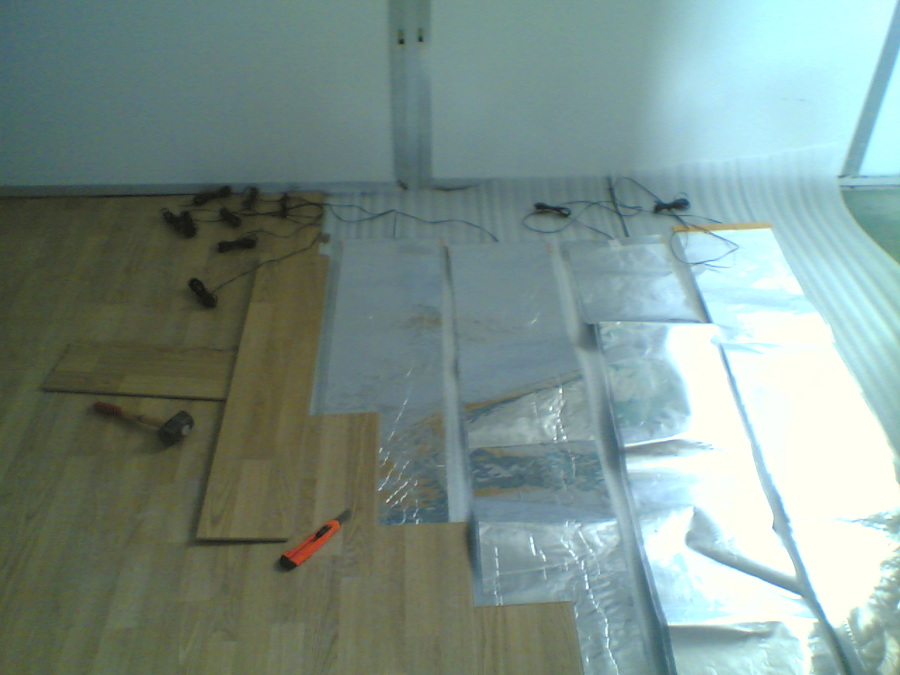 Instalación suelo radiante por folio