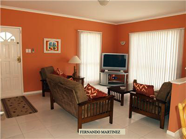 pintura comedor anaranjado