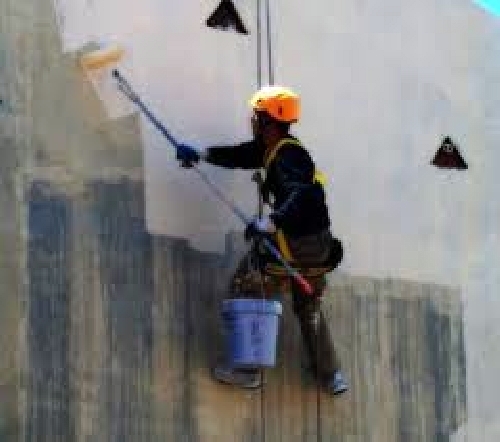 pintura en exterior colgante