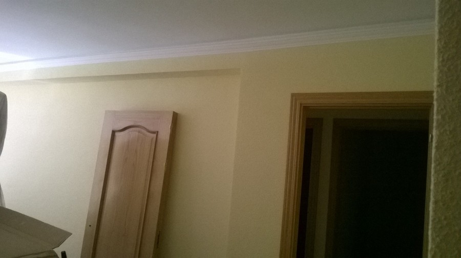 renovación de techos y paredes en gotele en piso reformado