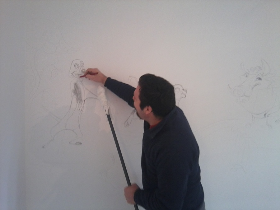 pintura habitación niño