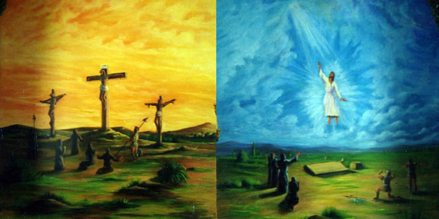 Pinturas Altar Ermita de Santiago (Santiago de Calatrava, Jaén).