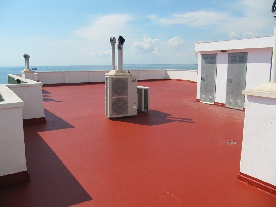 Pintura sobre terraza no transitable