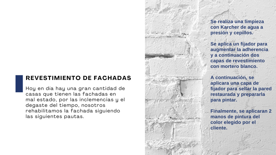 Revestimientos de fachadas