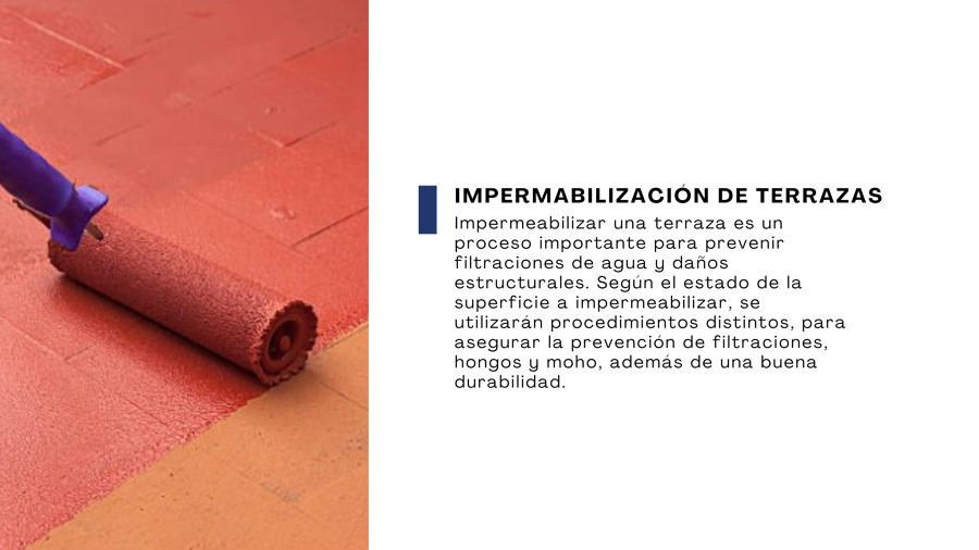 Impermeabilizacion de suelos y Tarrrazas