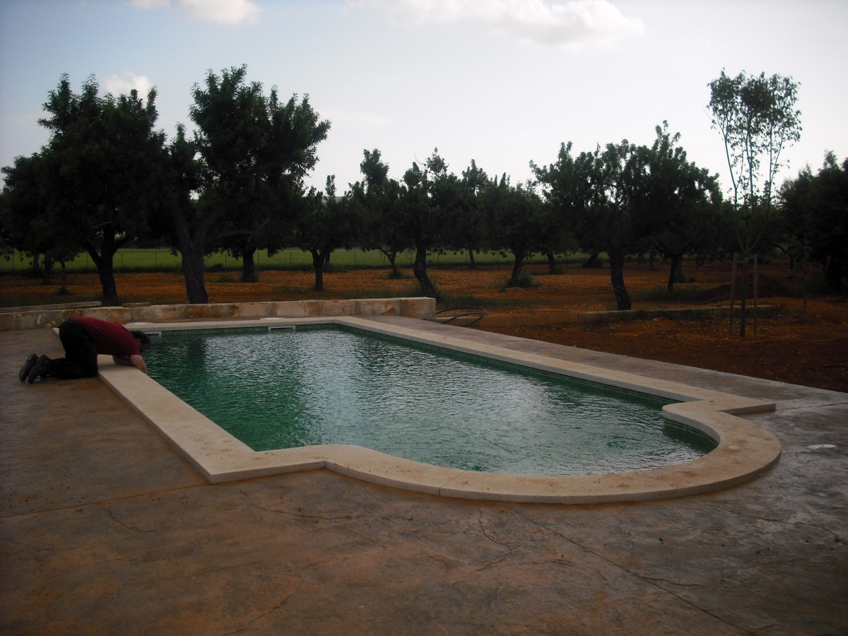 PISCINA 8 X 4 CON ESCALERA ROMANA