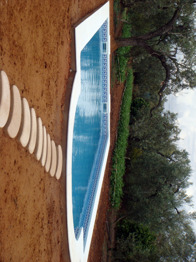 PISCINA 9X4 CON ESCALERA ROMANA