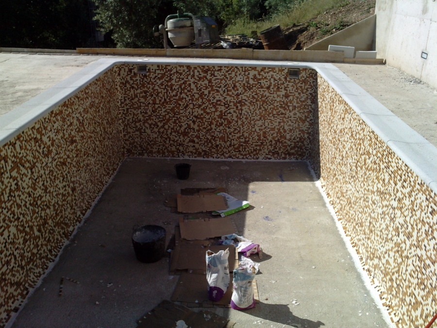 piscina gresite,difuminado