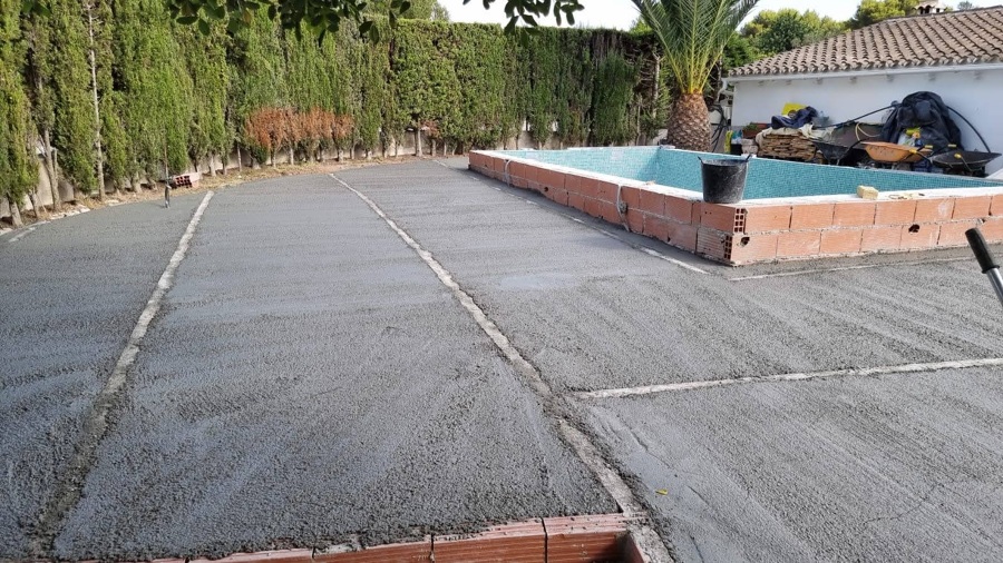 Preparación de terraza