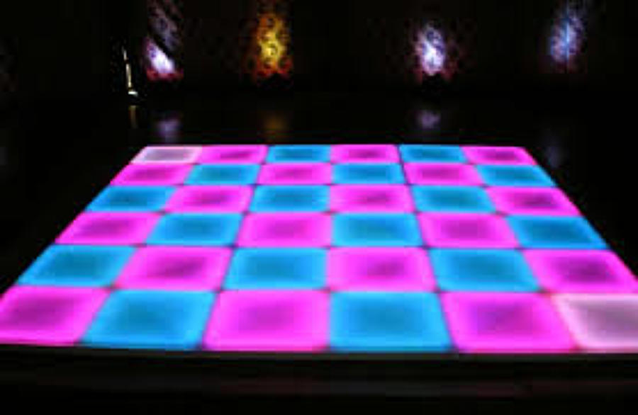 Montaje suelo led decorativo