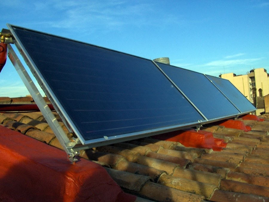 placa solar termica