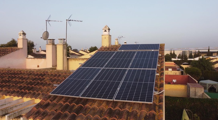 Instalación de placa solar