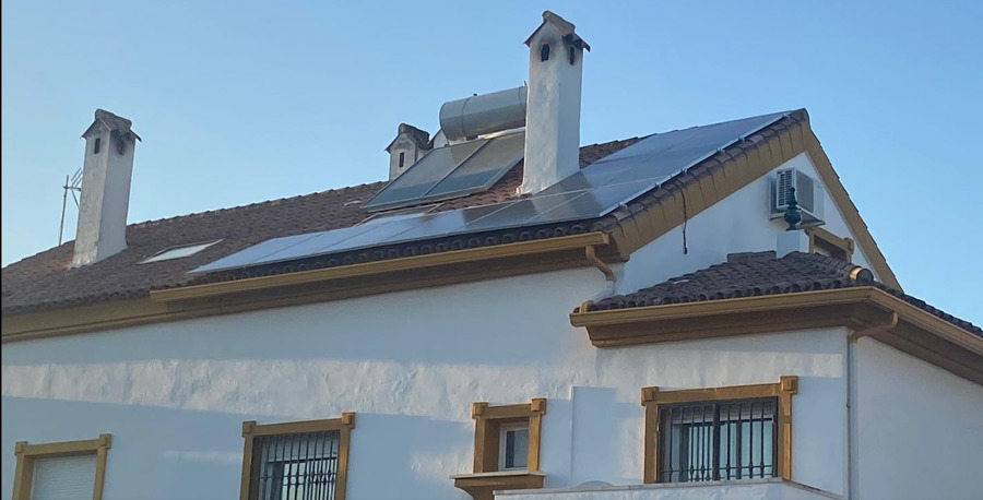 Instalación de placa solar