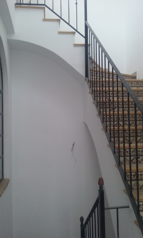 Zanca escalera imitación doble tablero de resilla.