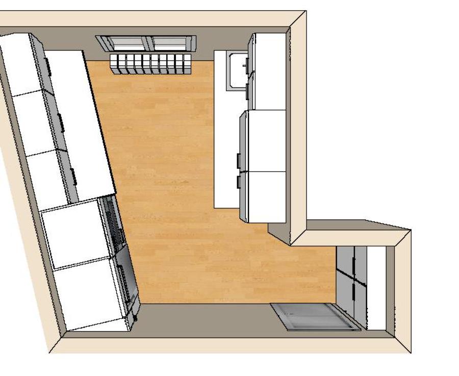 Plano cocina moderna