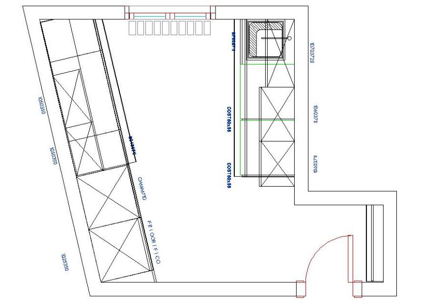 Plano cocina moderna
